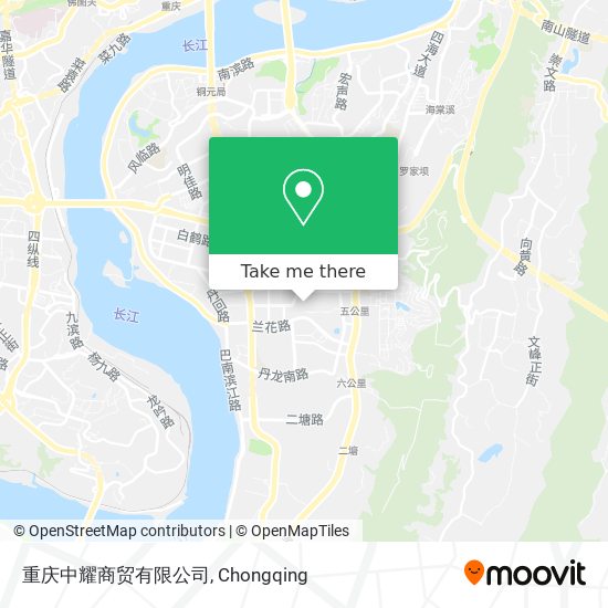 重庆中耀商贸有限公司 map