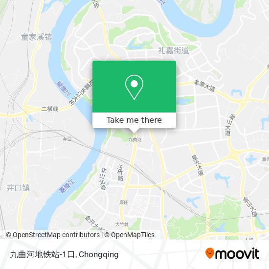九曲河地铁站-1口 map