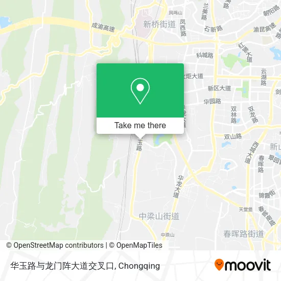 华玉路与龙门阵大道交叉口 map