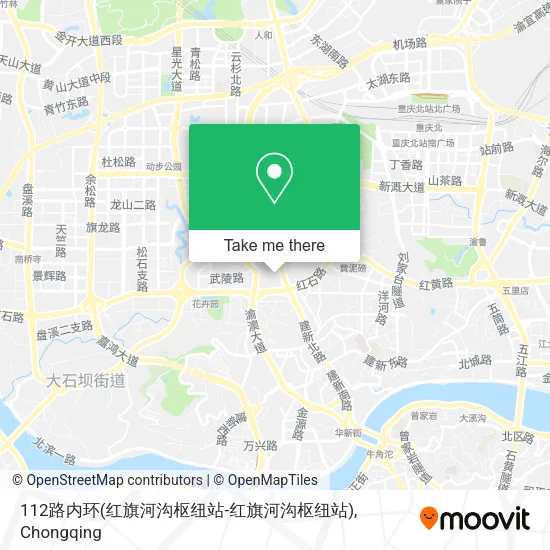 112路内环(红旗河沟枢纽站-红旗河沟枢纽站) map