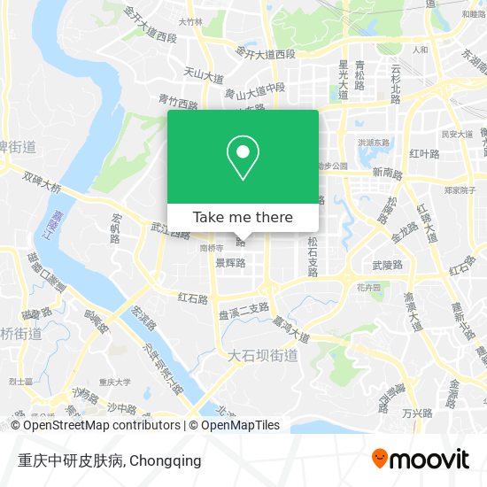 重庆中研皮肤病 map