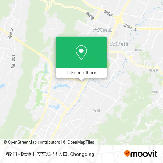 都汇国际地上停车场-出入口 map