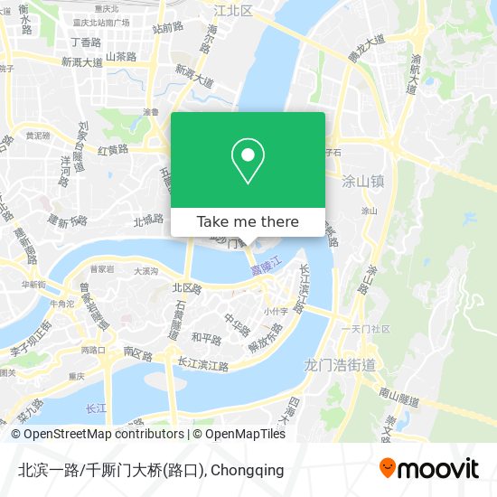 北滨一路/千厮门大桥(路口) map