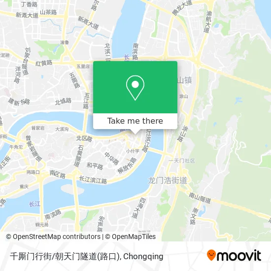 千厮门行街/朝天门隧道(路口) map