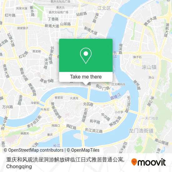 重庆和风观洪崖洞游解放碑临江日式雅居普通公寓 map