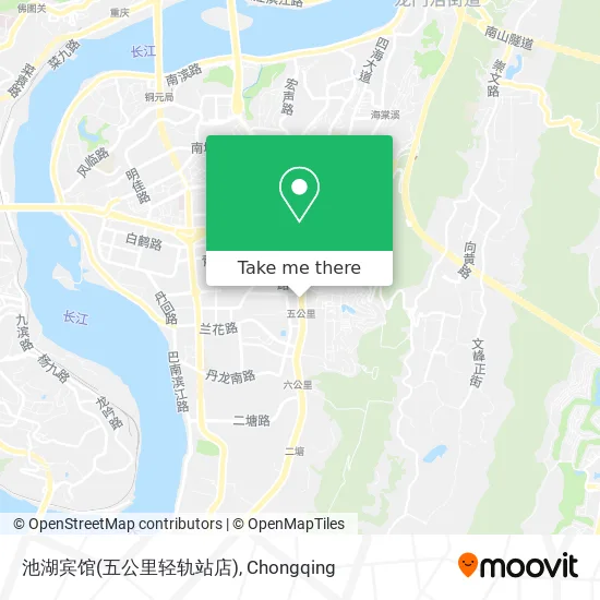 池湖宾馆(五公里轻轨站店) map