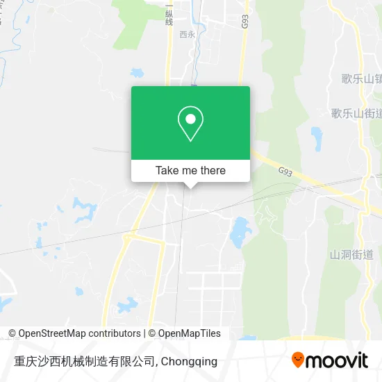 重庆沙西机械制造有限公司 map