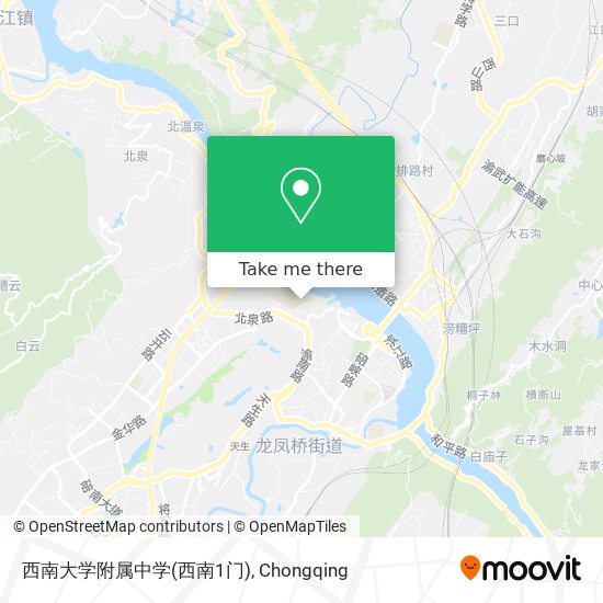 西南大学附属中学(西南1门) map