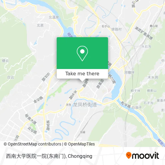 西南大学医院一院(东南门) map