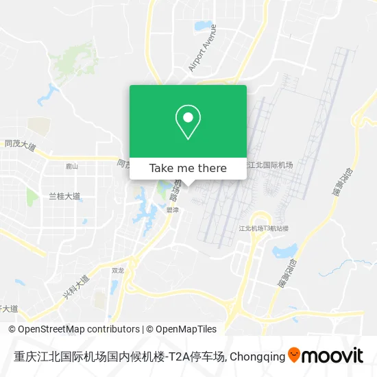重庆江北国际机场国内候机楼-T2A停车场 map