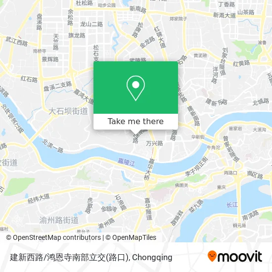 建新西路/鸿恩寺南部立交(路口) map