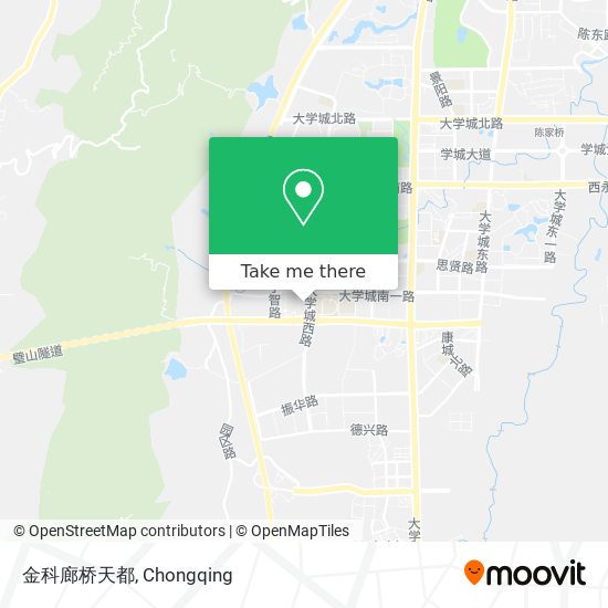 金科廊桥天都 map