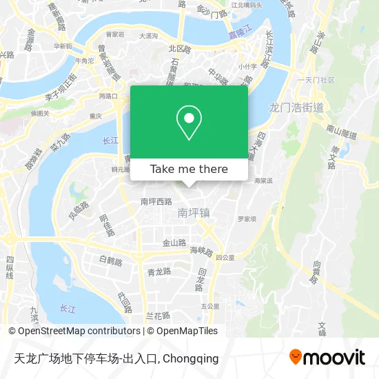 天龙广场地下停车场-出入口 map