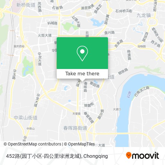 452路(园丁小区-四公里绿洲龙城) map