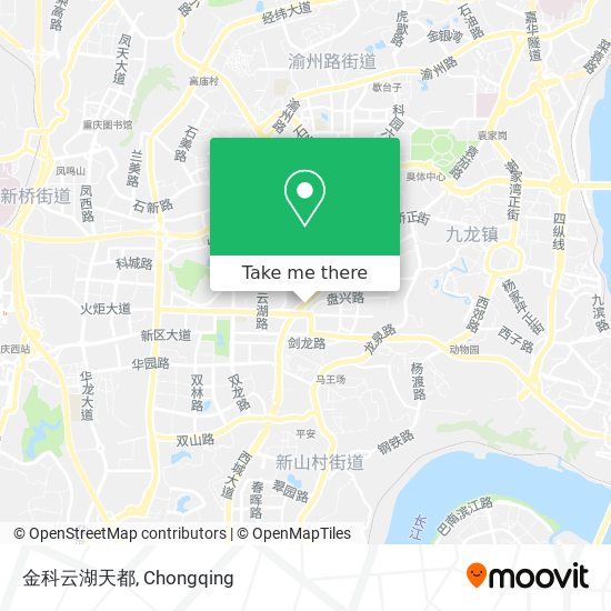 金科云湖天都 map