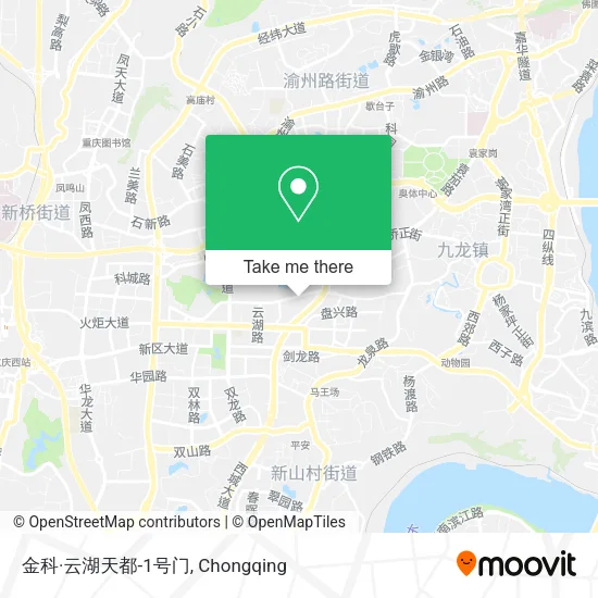 金科·云湖天都-1号门 map