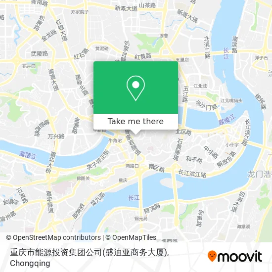 重庆市能源投资集团公司(盛迪亚商务大厦) map