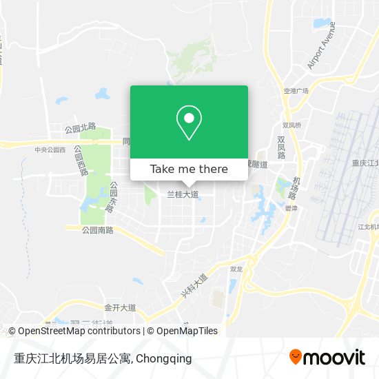 重庆江北机场易居公寓 map