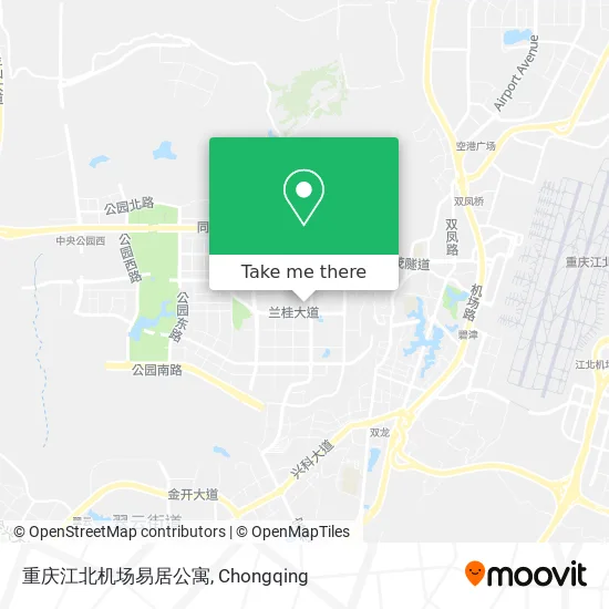 重庆江北机场易居公寓 map