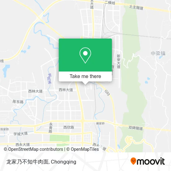龙家乃不知牛肉面 map