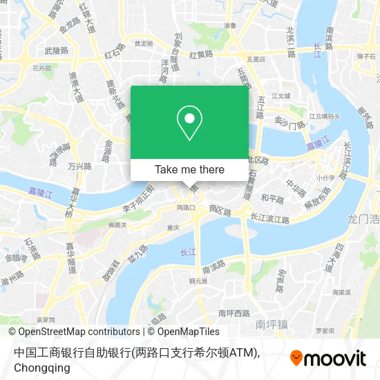 中国工商银行自助银行(两路口支行希尔顿ATM) map