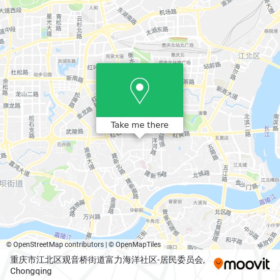 重庆市江北区观音桥街道富力海洋社区-居民委员会 map
