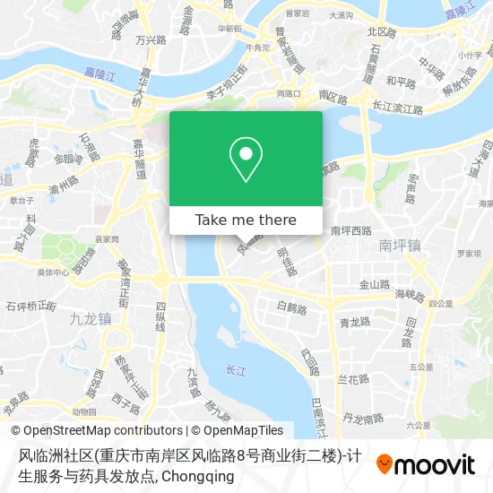 风临洲社区(重庆市南岸区风临路8号商业街二楼)-计生服务与药具发放点 map
