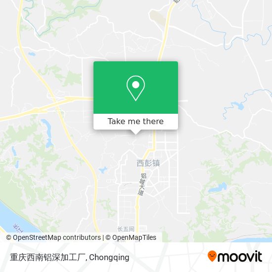 重庆西南铝深加工厂 map