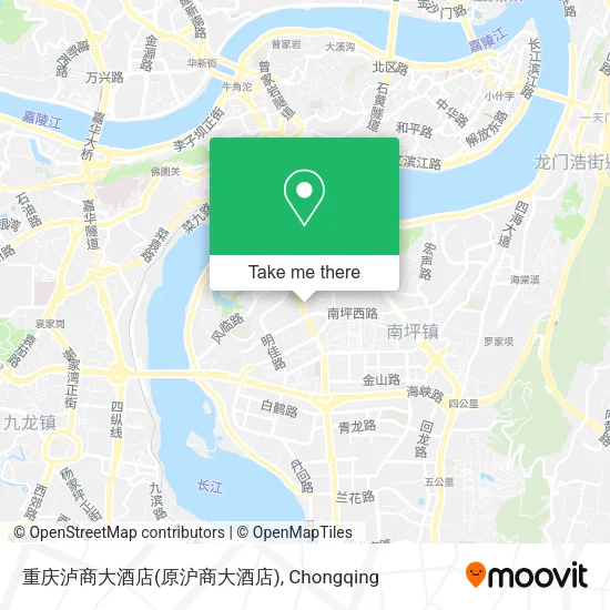 重庆泸商大酒店(原沪商大酒店) map