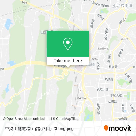 中梁山隧道/新山路(路口) map