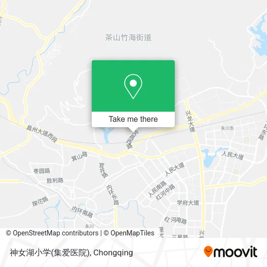 神女湖小学(集爱医院) map