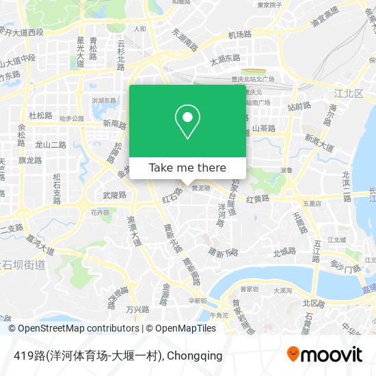 419路(洋河体育场-大堰一村) map