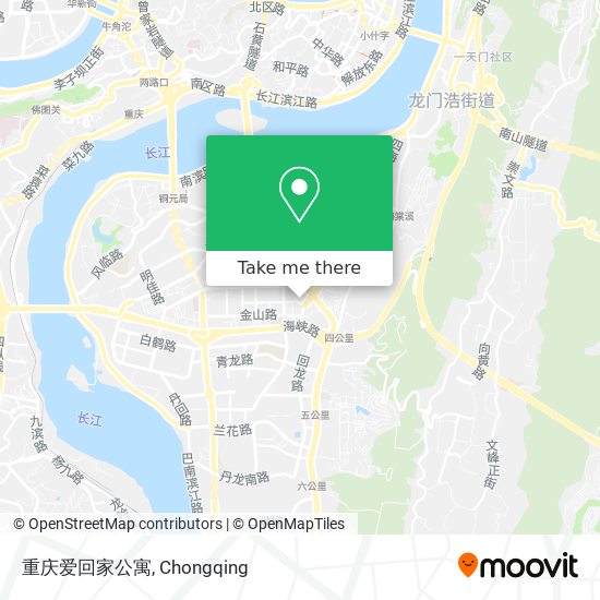 重庆爱回家公寓 map