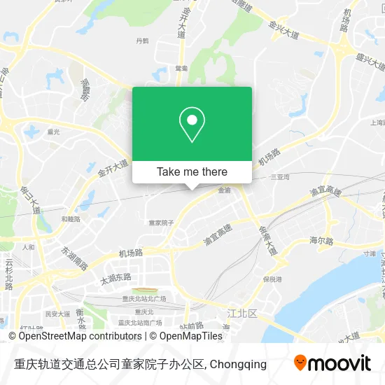 重庆轨道交通总公司童家院子办公区 map