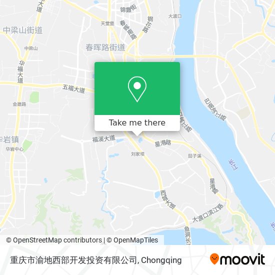 重庆市渝地西部开发投资有限公司 map
