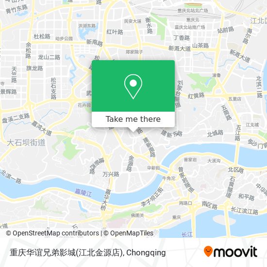 重庆华谊兄弟影城(江北金源店) map