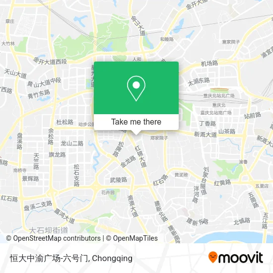 恒大中渝广场-六号门 map