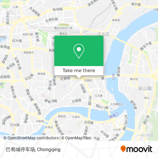巴蜀城停车场 map