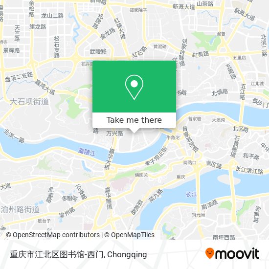 重庆市江北区图书馆-西门 map