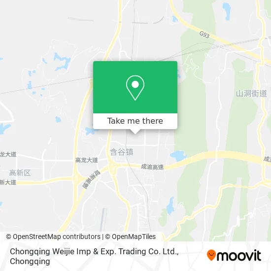 Chongqing Weijie Imp & Exp. Trading Co. Ltd. map