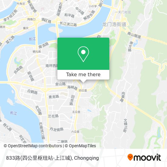 833路(四公里枢纽站-上江城) map