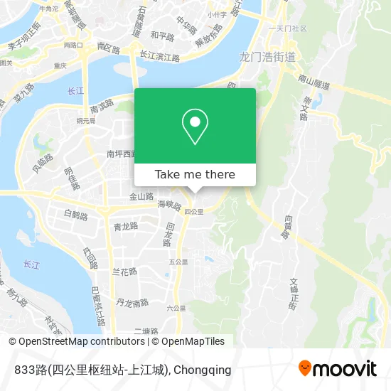833路(四公里枢纽站-上江城) map