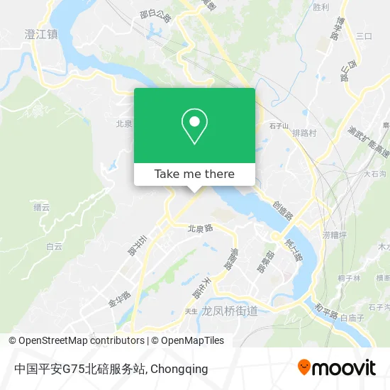 中国平安G75北碚服务站 map