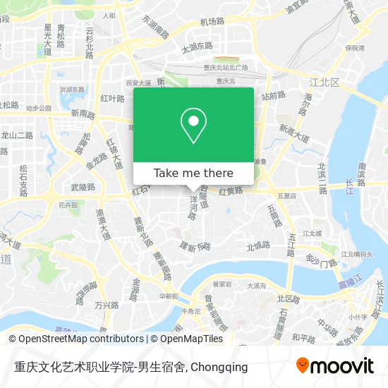 重庆文化艺术职业学院-男生宿舍 map