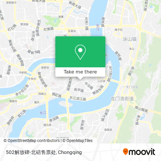 502解放碑-北碚售票处 map