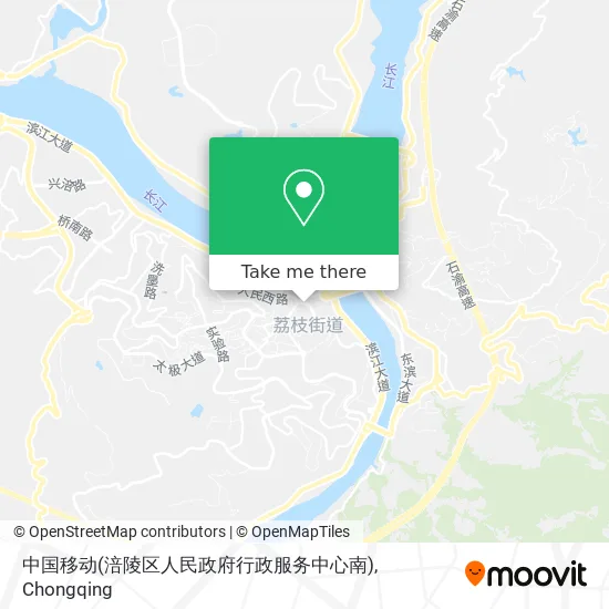 中国移动(涪陵区人民政府行政服务中心南) map