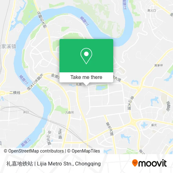 礼嘉地铁站 | Lijia Metro Stn. map