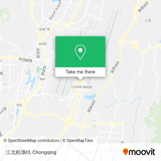 江北机场t3 map