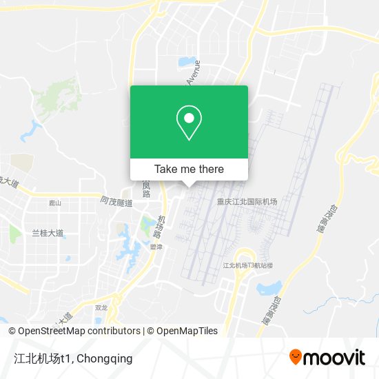 江北机场t1 map
