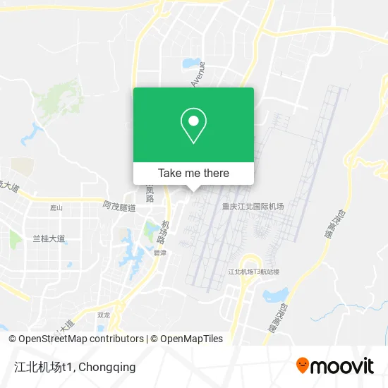 江北机场t1 map